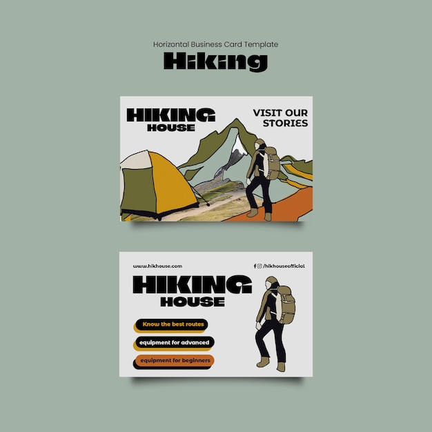 PSD hiking template design