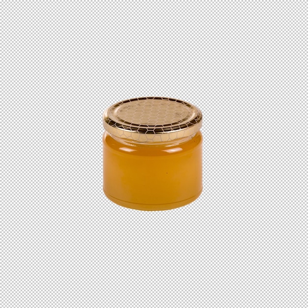 PSD honey jar isolated