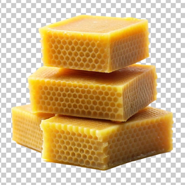 PSD honeycombs isolated on transparent background