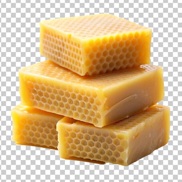 PSD honeycombs isolated on transparent background