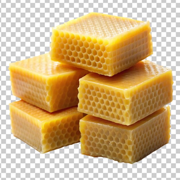 PSD honeycombs isolated on transparent background