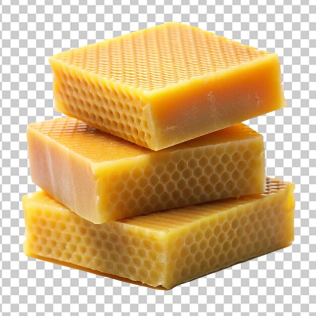 PSD honeycombs isolated on transparent background