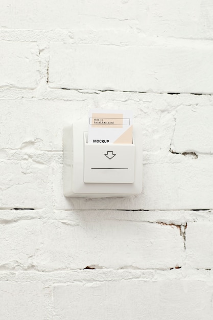 PSD hotel key card mockup