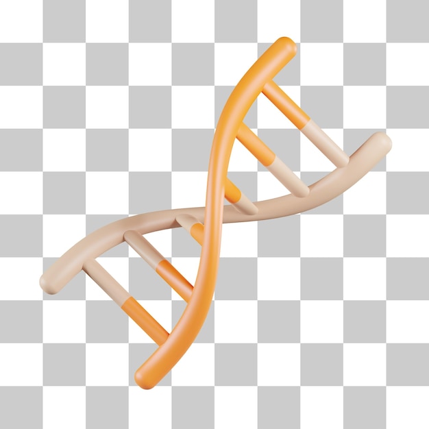 PSD human dna 3d icon