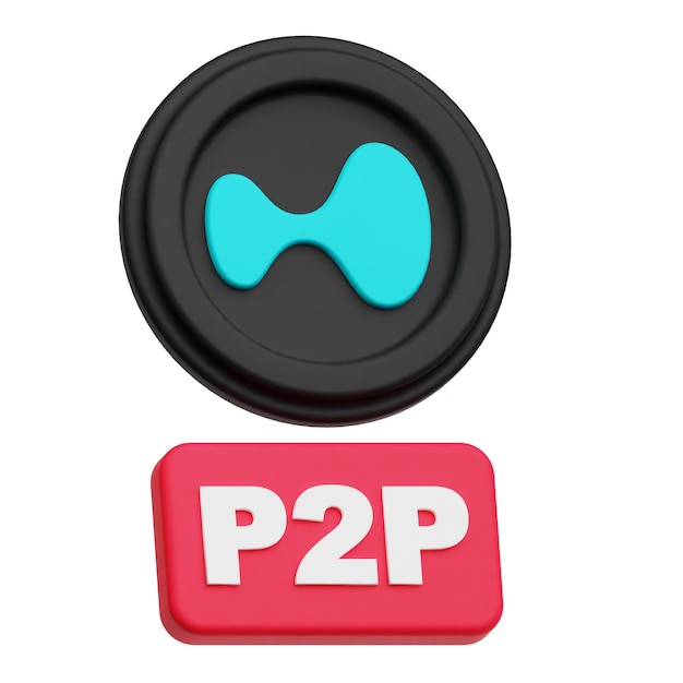 PSD hyperliquid crypto token 3d icon isolated on the white background