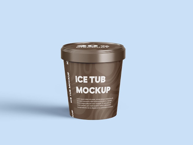 PSD ice tub mockup
