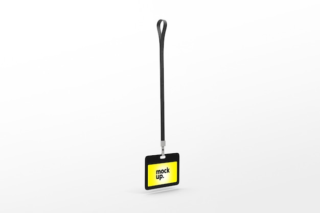 PSD id card and hanger mockup template psd