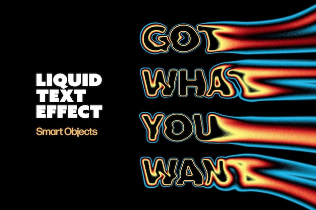 PSD illusion text effect