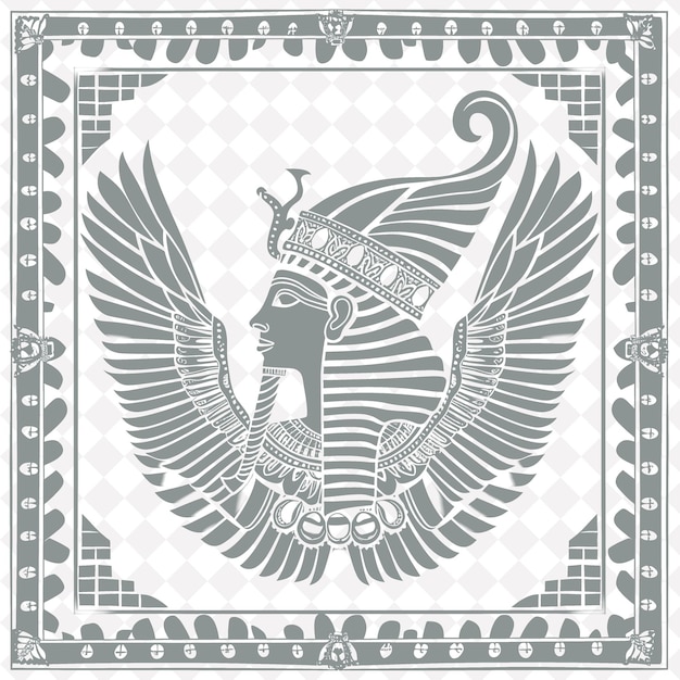 PSD an image of an eagle with wings and a crown