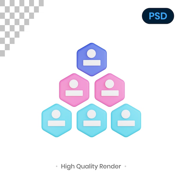 PSD infographic 3d render illustration premium psd