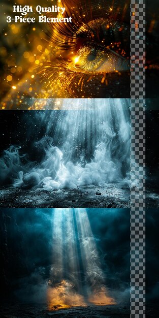 PSD intensely bright light that momentarily overwhelms the on transparent background