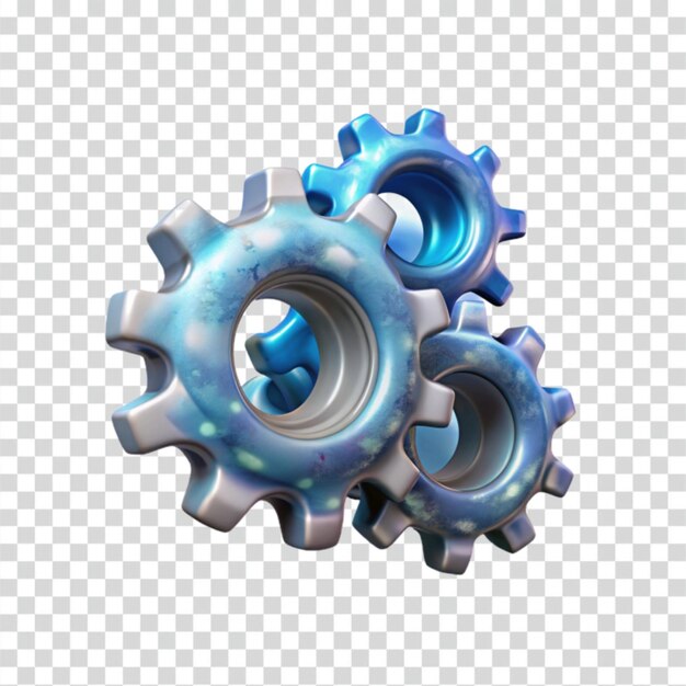 PSD interlocking metallic gears