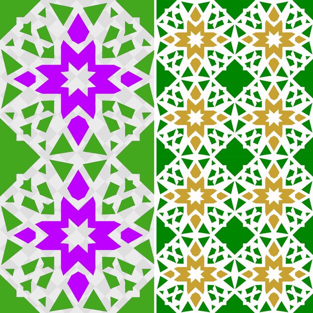 PSD islamic geometric pattern formed with interlocking polygons creative abstract geometric vector