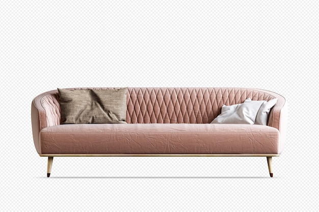 isolated sofa in 3d rendering