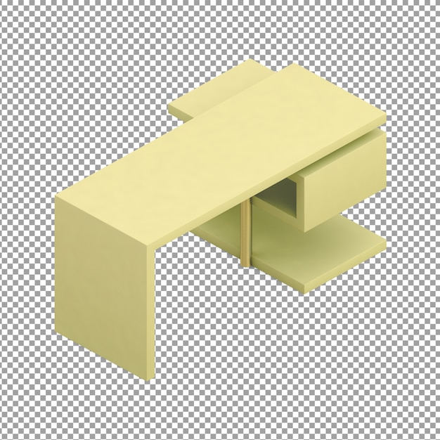 PSD isometric modern table