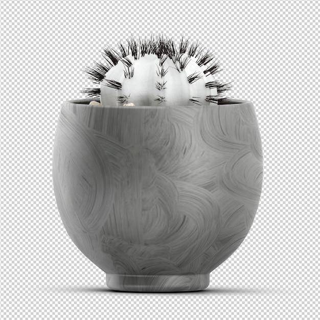 PSD isometric plant 3d rendering