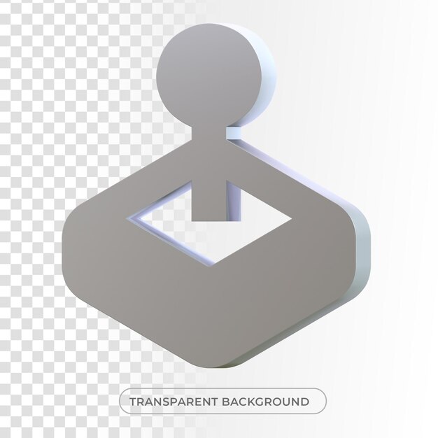 PSD joystick icon 3d