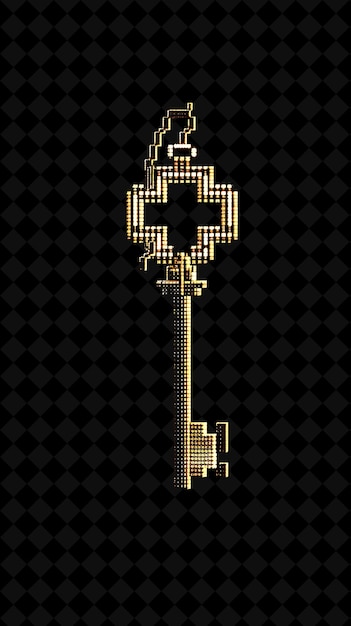 PSD key with a cross on the top