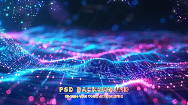 PSD kinds of technology concept background design
