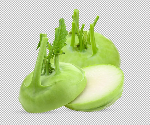 PSD kohlrabi isolatedxa