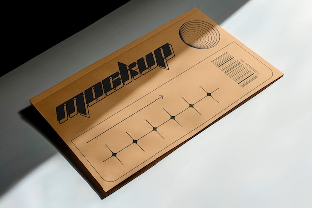 PSD kraft paper envelope mock-up design