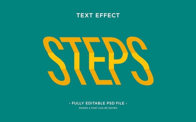 PSD ladder text effect