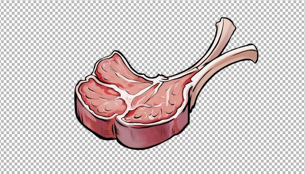 PSD lamb chop cooked to perfection dish