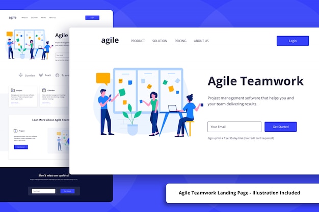 PSD landing page template