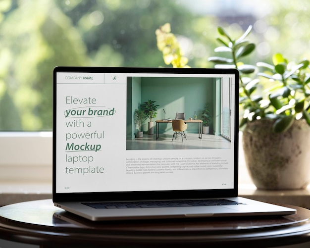 PSD laptop computer mockup  design