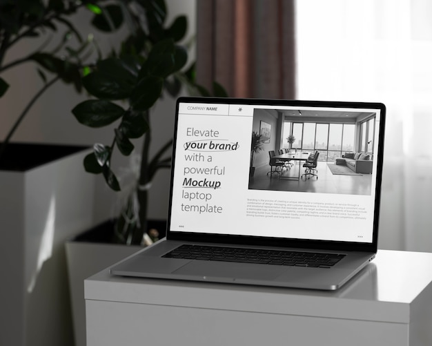 PSD laptop computer mockup  design