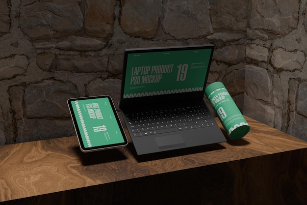 PSD laptop psd mockup