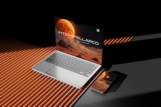 PSD laptop psd mockup