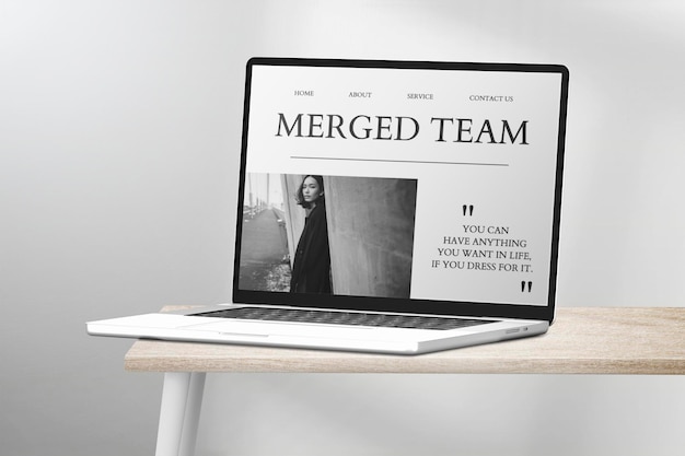 PSD laptop screen mockup digital device psd