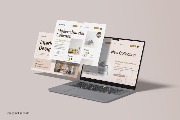 PSD laptop screen mockup