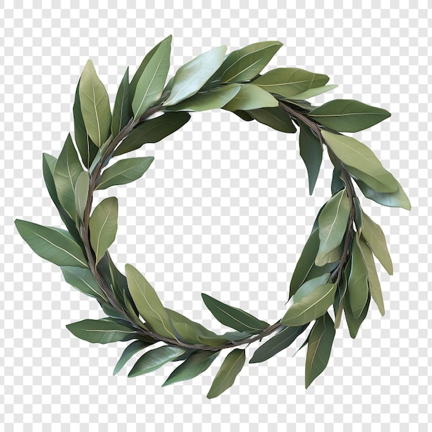 PSD laurel wreath decoration