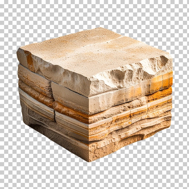 PSD layered sedimentary rock