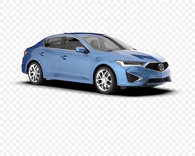 PSD a light blue modern sedan