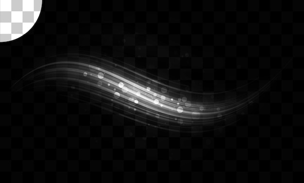 PSD light effect on transparent background