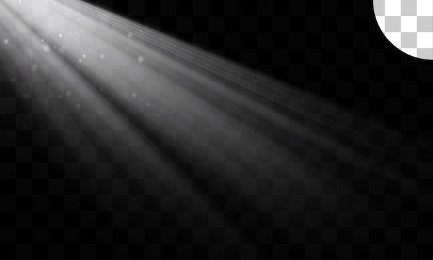 PSD light effect with transparent background