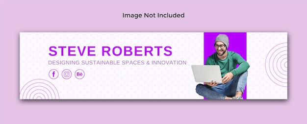 PSD linkedin profile cover design psd