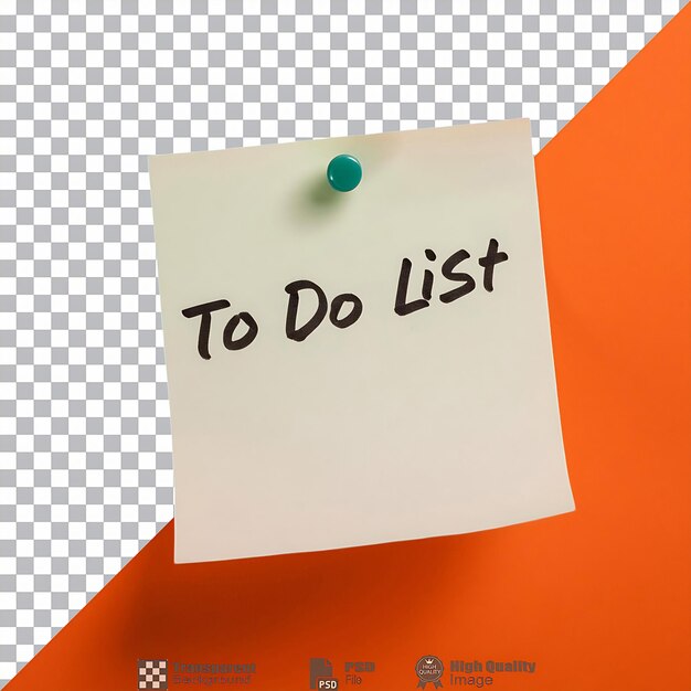 to do list isolated