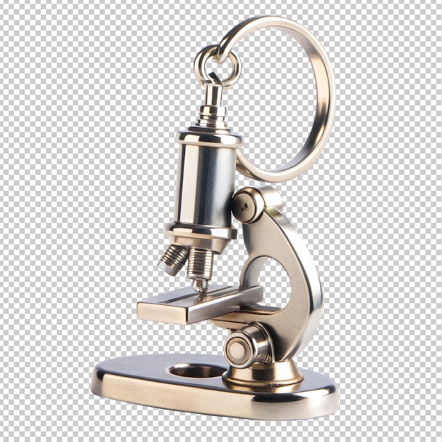 PSD logo microscope keyring on transparent background