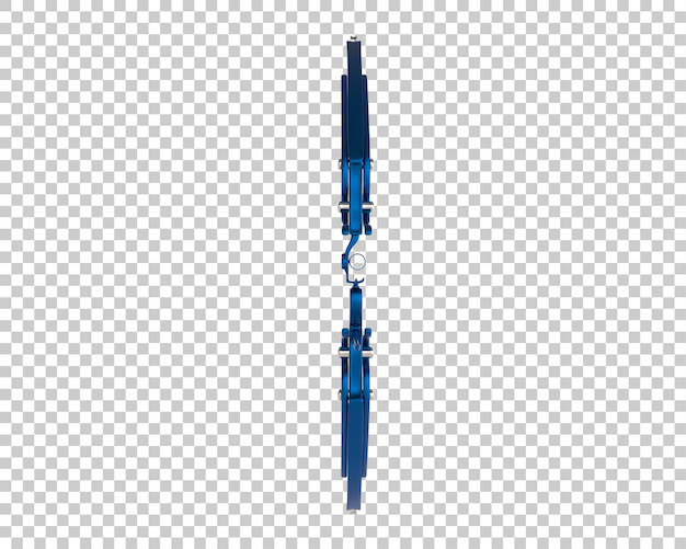 PSD longbow isolated on background 3d rendering illustration