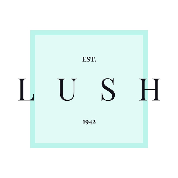 PSD lush cosmetics logo