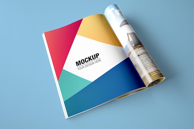 PSD magazine page mockup