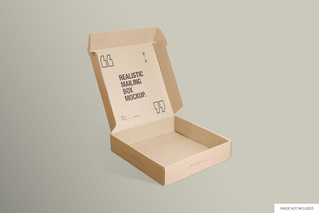 PSD mailing box mockup
