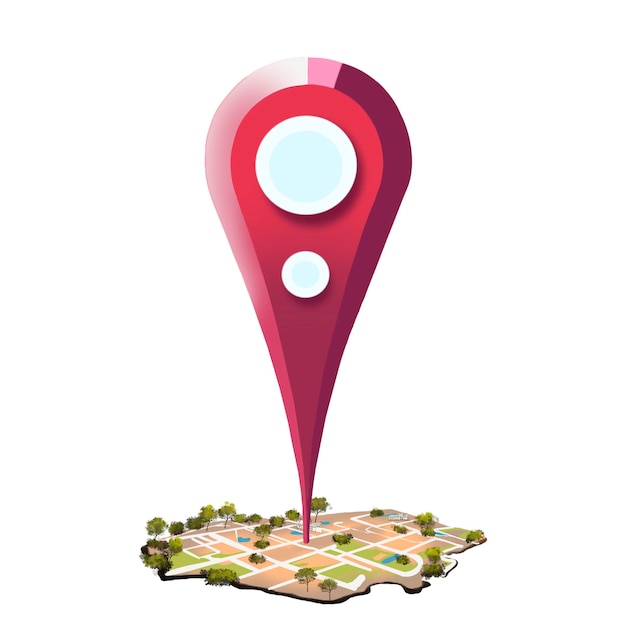 PSD map location sign icon