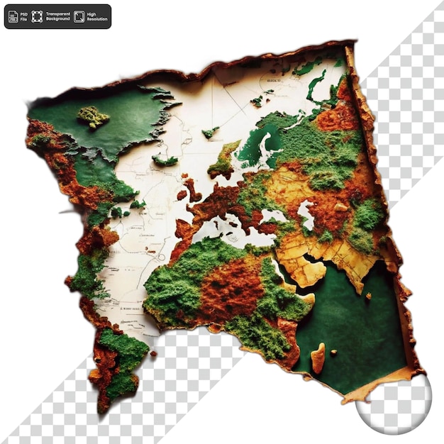 PSD a map of the map with the number 3 on it