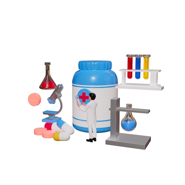 PSD medical insurance 3d illustration