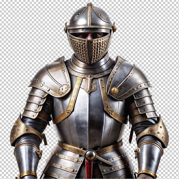 PSD medieval armor on transparent background